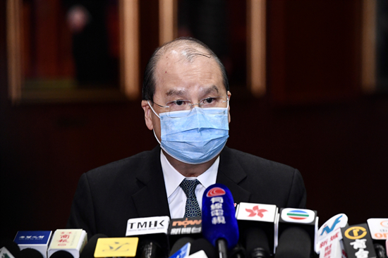 张建宗：特区政府将迅速回应和调节防疫抗疫措施