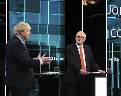 约翰逊与科尔宾进行英国大选前最后一次电视辩论