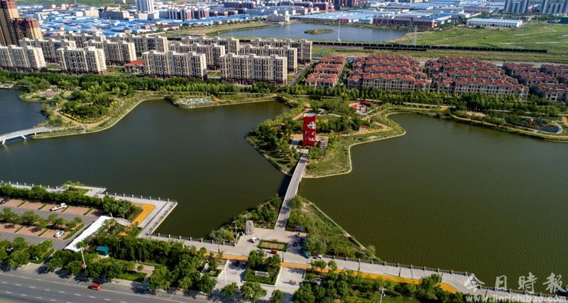 河北黄骅：“引湿地入园”打造节约型生态城市