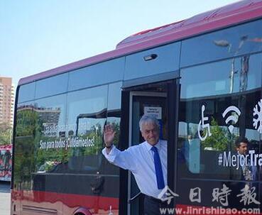 中国比亚迪助力智利开通拉美首条电动巴士专线