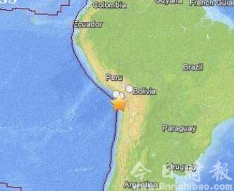 智利中部近海发生6.6级地震